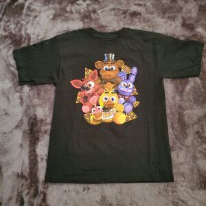 FIVE NIGHTS at FREDDY'S Tee NWOT Black Graphic SS Cotton Size Youth M (8)